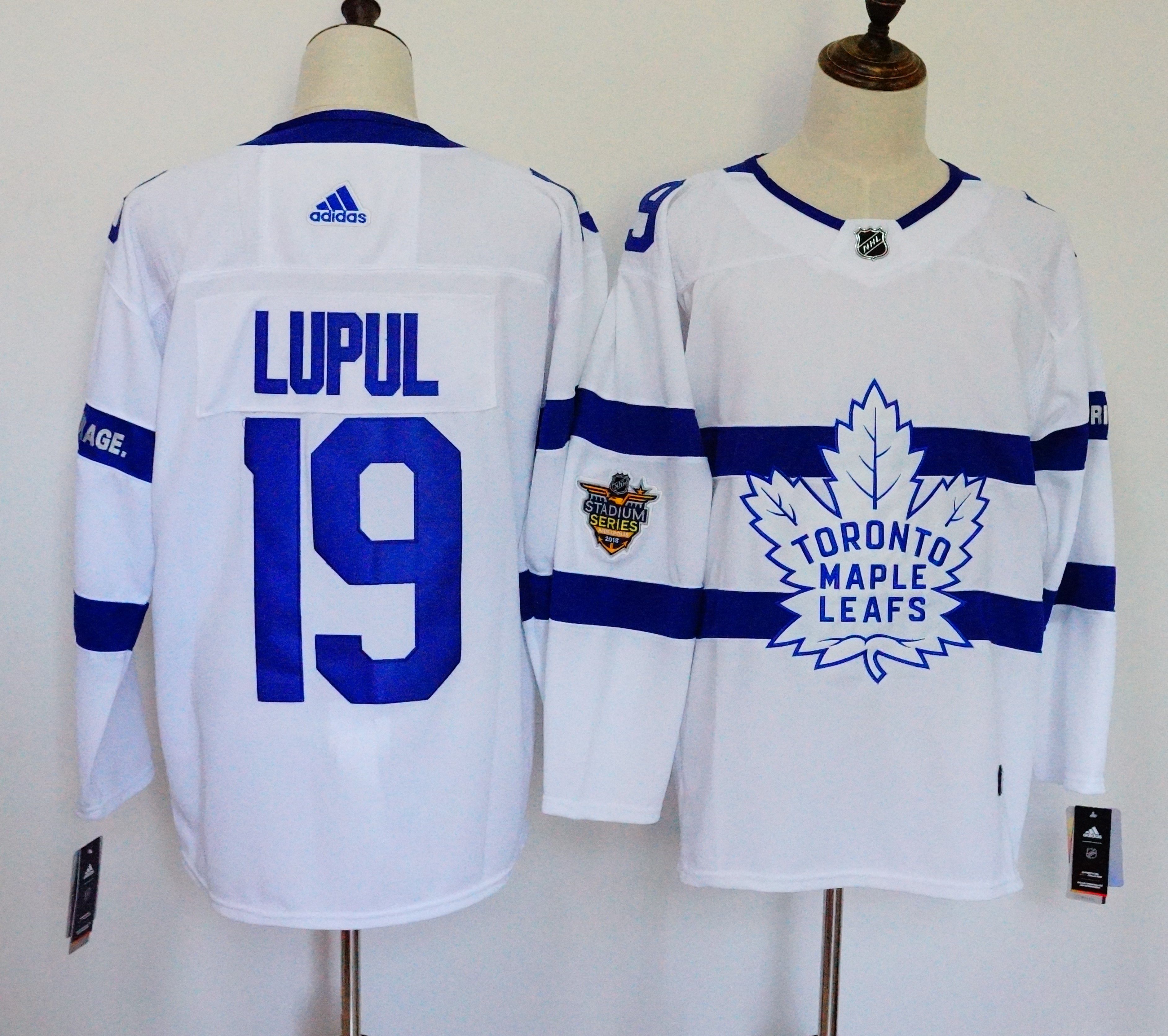 Men Toronto Maple Leafs #19 Lupul White Adidas AD NHL Jerseys->toronto maple leafs->NHL Jersey